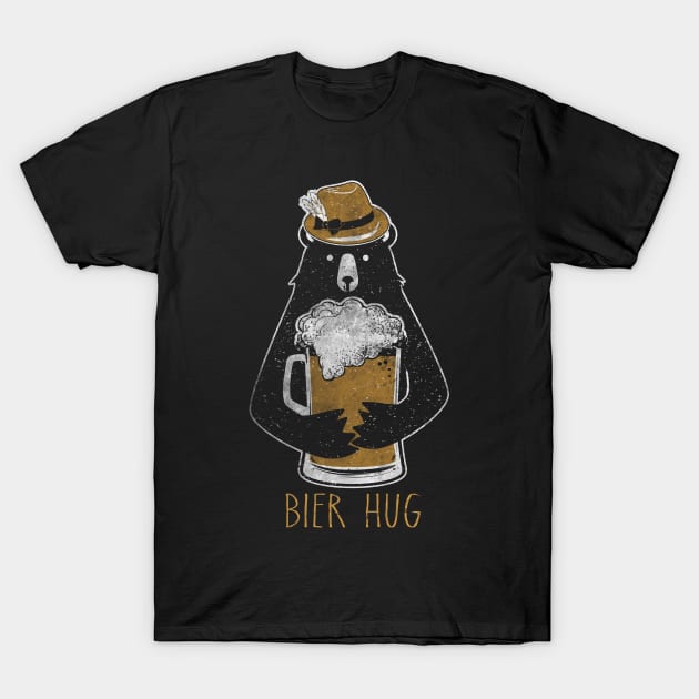 Funny Oktoberfest Bier Beer Bear Hug German Party T-Shirt by bigraydesigns